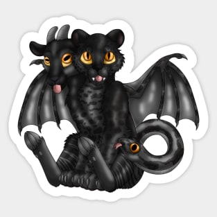 Chimera Cubs: Black Jaguar Sticker